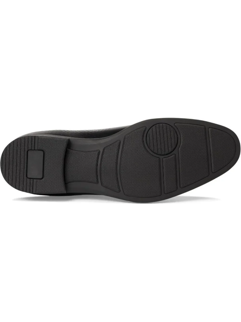 Marc Joseph Men's Black Napa Leather Closed Toe Casual Oxford Block Heel Shoes